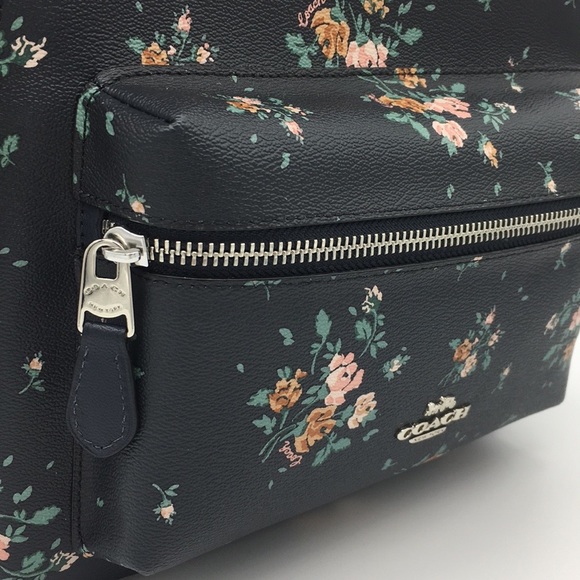 COACH MEDIUM CHARLIE BACKPACK WITH ROSE BOUQ. PRT - Picture 10 of 16